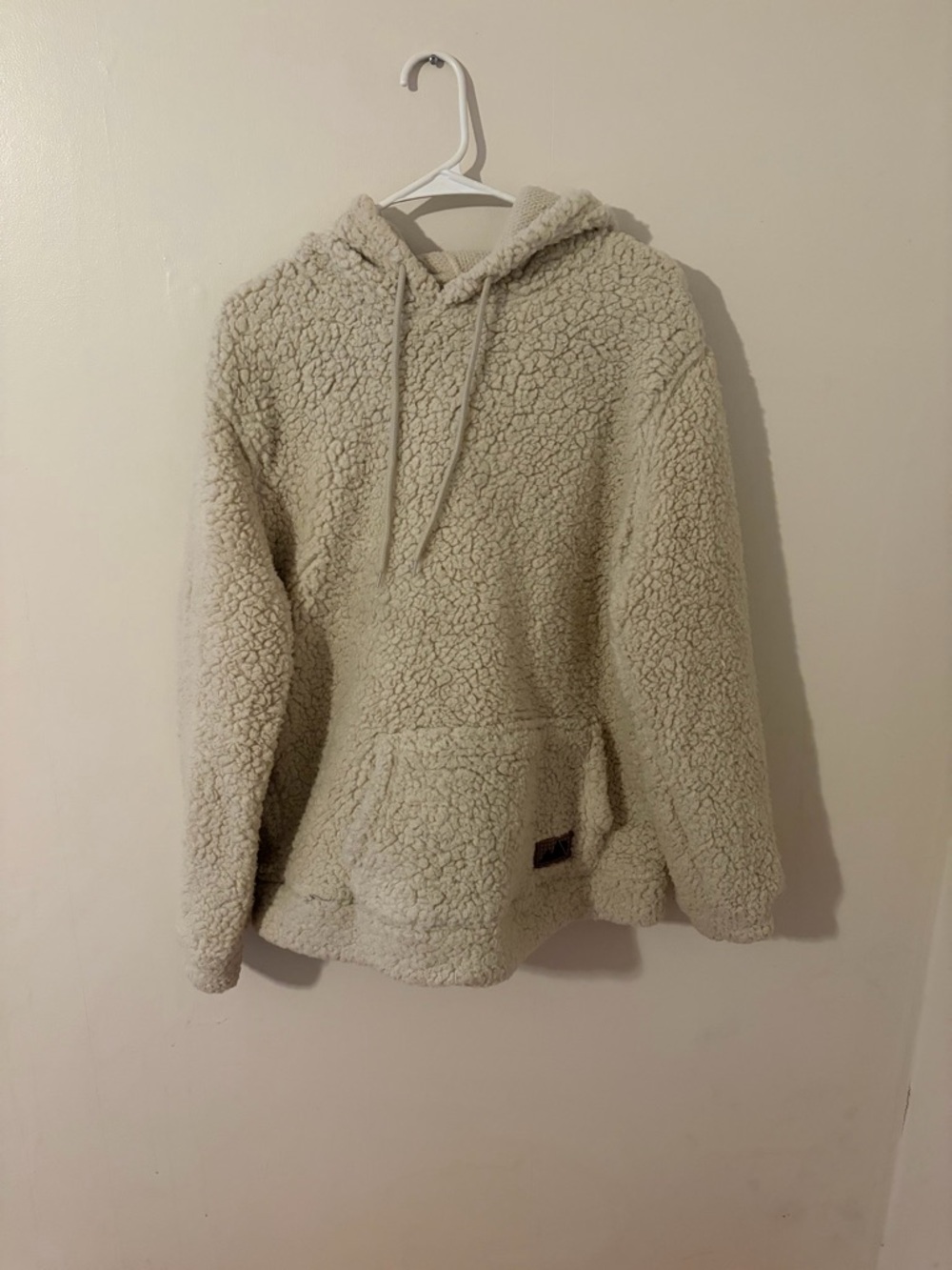 Brooklyn Cloth Cream Sherpa Hoodie Pullover